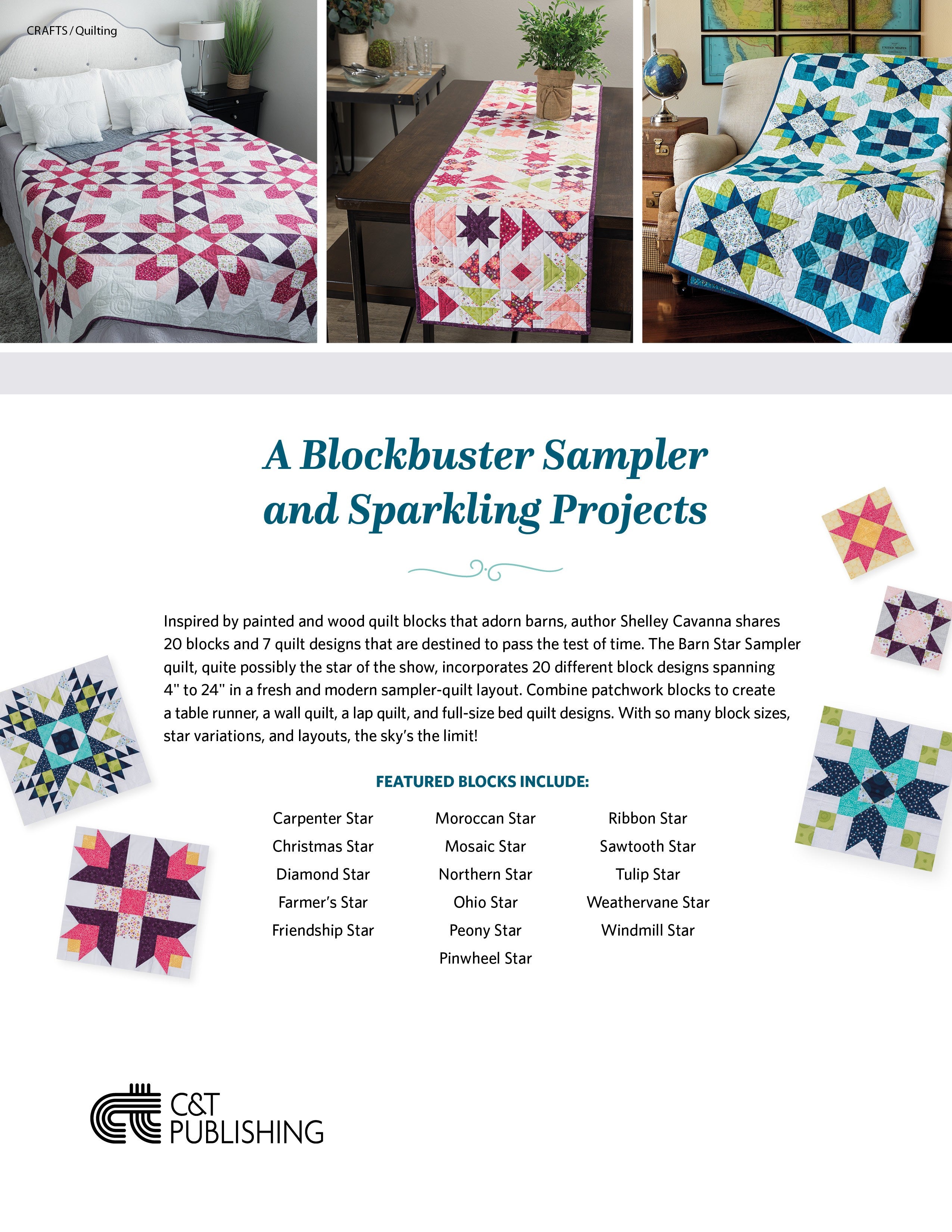Barn Star Sampler: 20 Starry Blocks and 7 Spec.