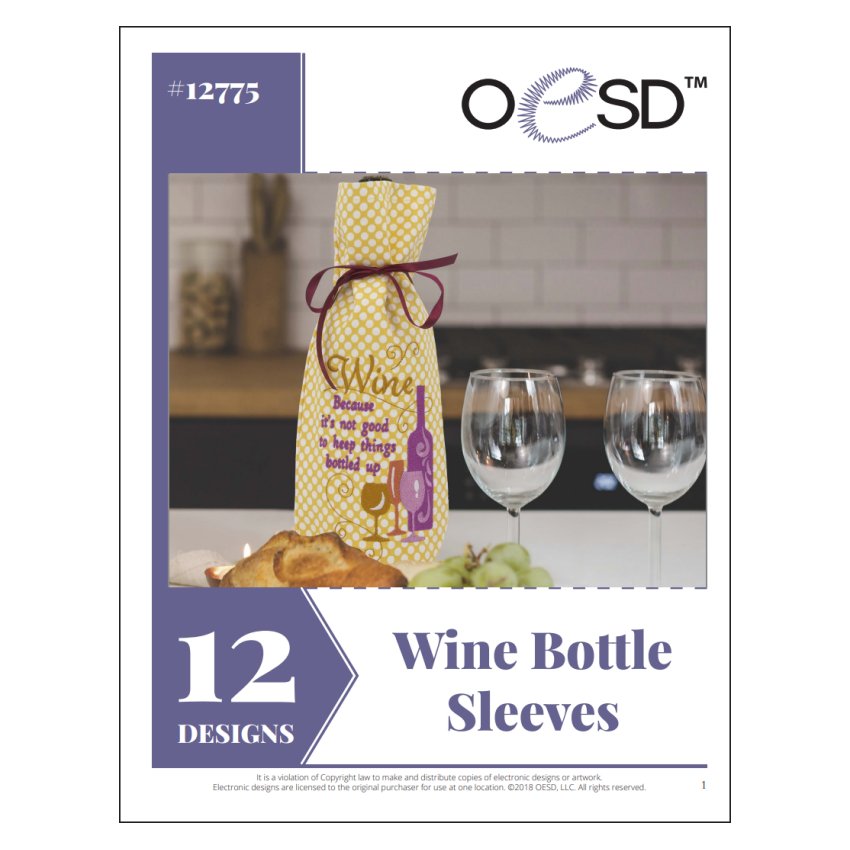 Wine Bottle Sleeves OESD Design Collection