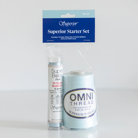 Superior Starter Set with OMNI Thread and Bobbin on a white background