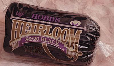 Hobbs Heirloom Quilt Batting 80/20 Black Queen 90in x 108in