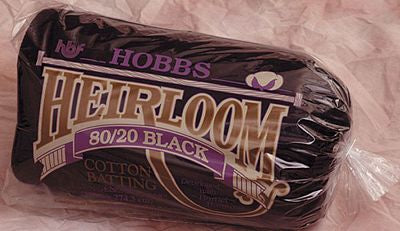 Hobbs Heirloom Quilt Batting 80/20 Black King 120in x 120in