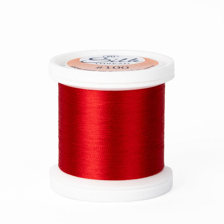 202 Bright Red  - YLI 100wt Silk Thread