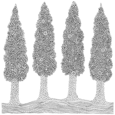 Enchanted Grove Mandala Coloring Book