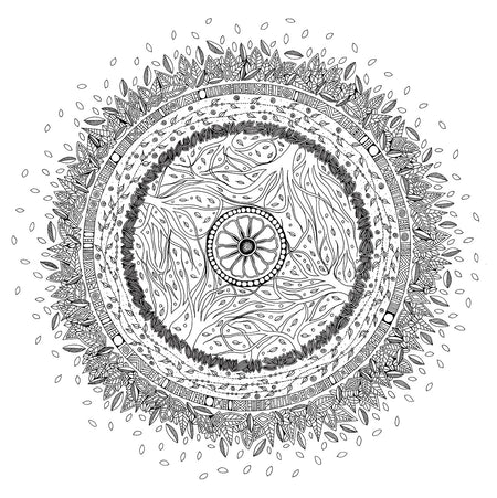 Enchanted Grove Mandala Coloring Book