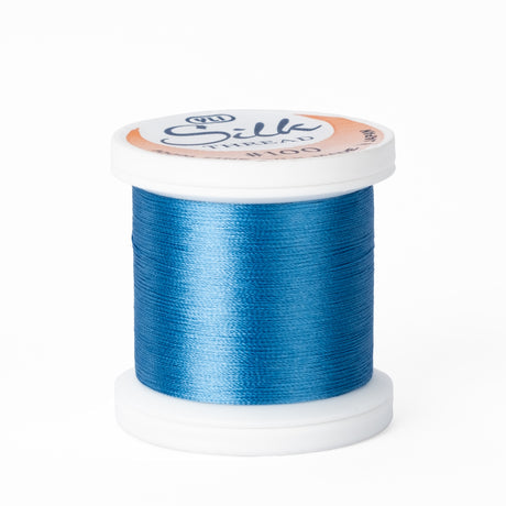 YLI 100wt Silk Thread 207 Electric Blue  200m Spool