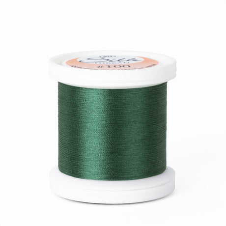YLI 100wt Silk Thread 221 Forest Greens  200m Spool