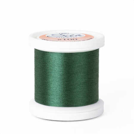 YLI 100wt Silk Thread 221 Forest Greens  200m Spool