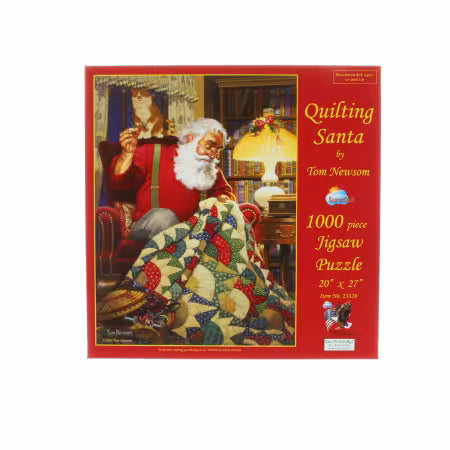 Quilting Santa 1000pc Jigsaw Puzzle
