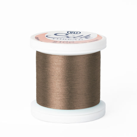 YLI 100wt Silk Thread 254 Light Taupe Brown  200m Spool