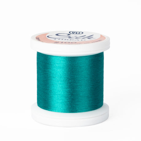 YLI 100wt Silk Thread 255 Medium Sea Green  200m Spool