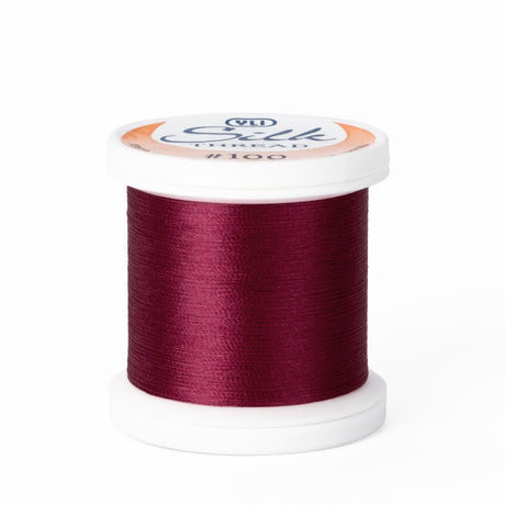 YLI 100wt Silk Thread 267 Burgundy  200m Spool