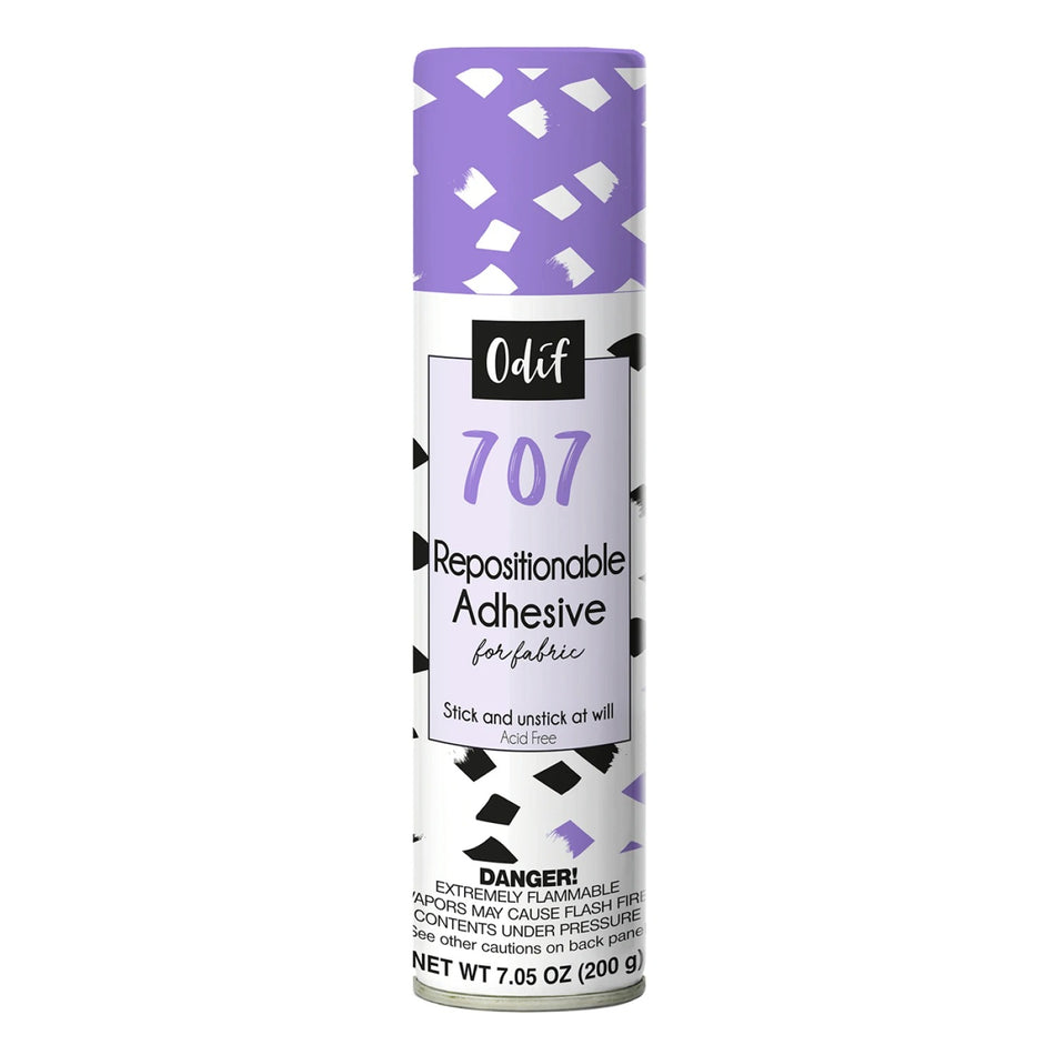 Odif 707 Repositionable Adhesive For Fabric Ships UPS Ground