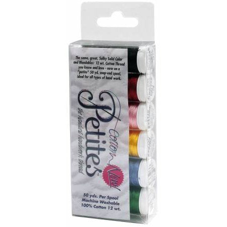 712-01 Sulky Cotton Petites 12wt 6 Spool Set Best Selling Colors