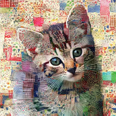 Quilted Tabby Kitten 500pc Jigsaw Puzzle