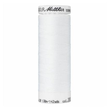 -2000 White  - Mettler Seraflex Elastic Sewing Thread