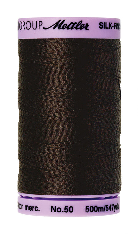 1002 Very Dark Brown  - Mettler 50wt Silk Finish Thread