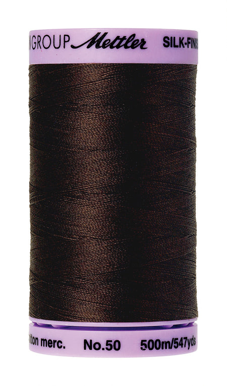 1382 Black Peppercorn  - Mettler 50wt Silk Finish Thread