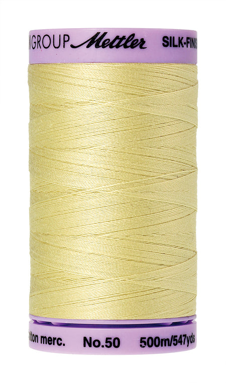 1412 Lemon Frost  - Mettler 50wt Silk Finish Thread