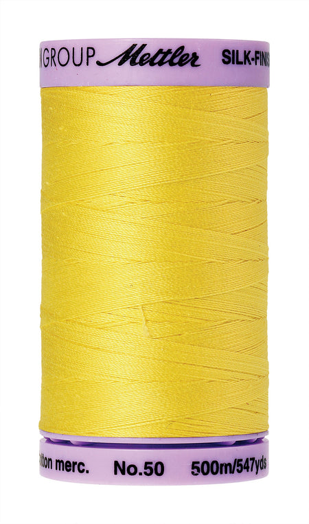 3507 Lemon Zest  - Mettler 50wt Silk Finish Thread