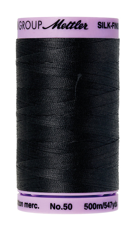 '-4000 Black  - Mettler 50wt Silk Finish Thread