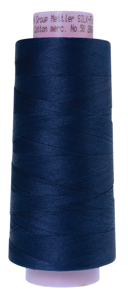 0823 Night Blue  - Mettler 50wt Silk Finish Thread