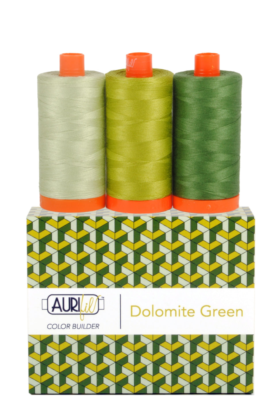 Color Builder Dolomites Green — Aurifil 50wt Thread Set, 3 Spools