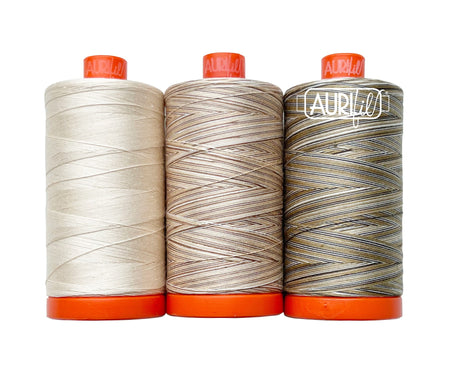 Color Builder Rubber Tree — Aurifil 50wt Thread Set, 3 Spools