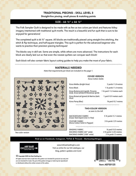 Folk Sampler- The Complete Quilt Project