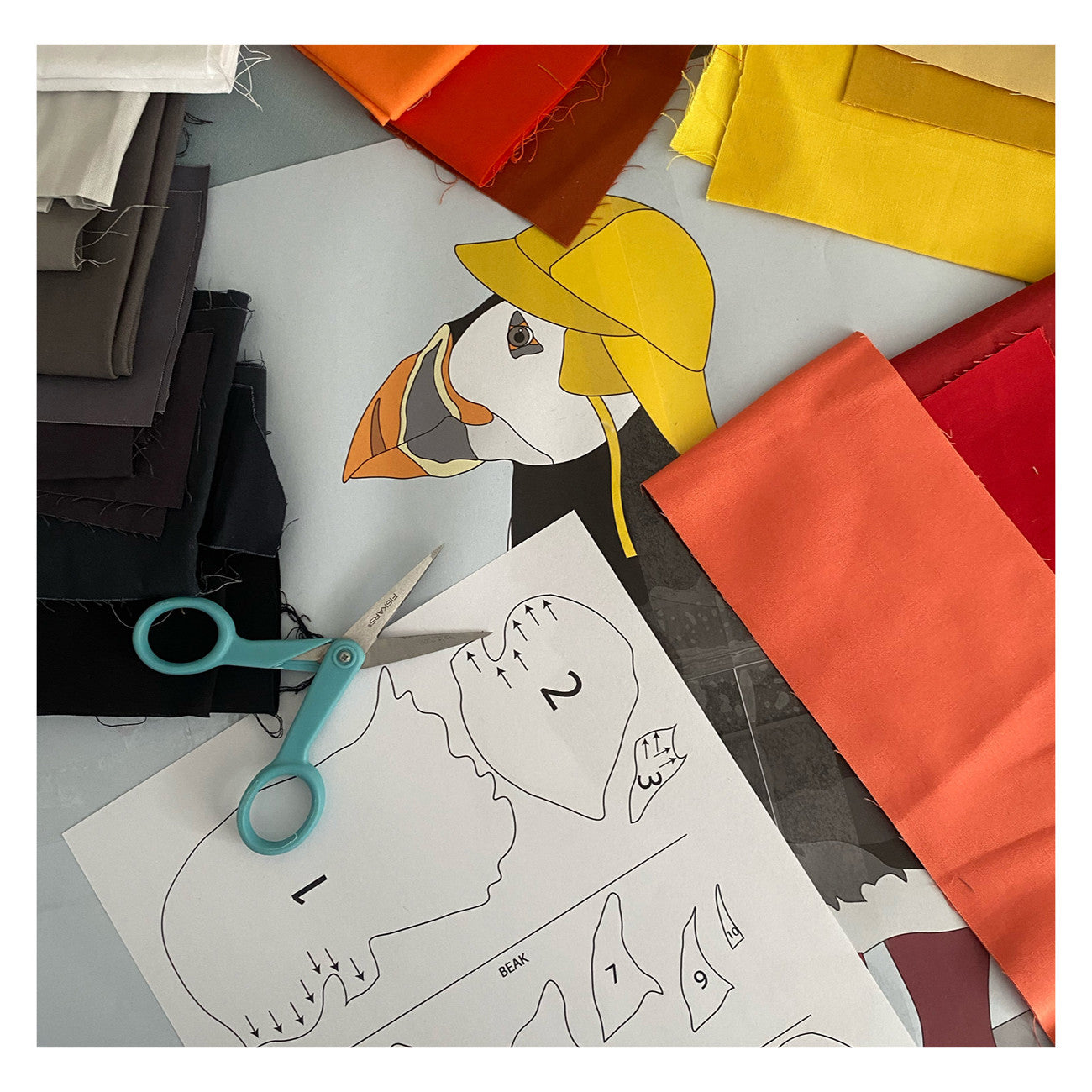 Puff In Boots - A Raw-Edge Appliqué Project