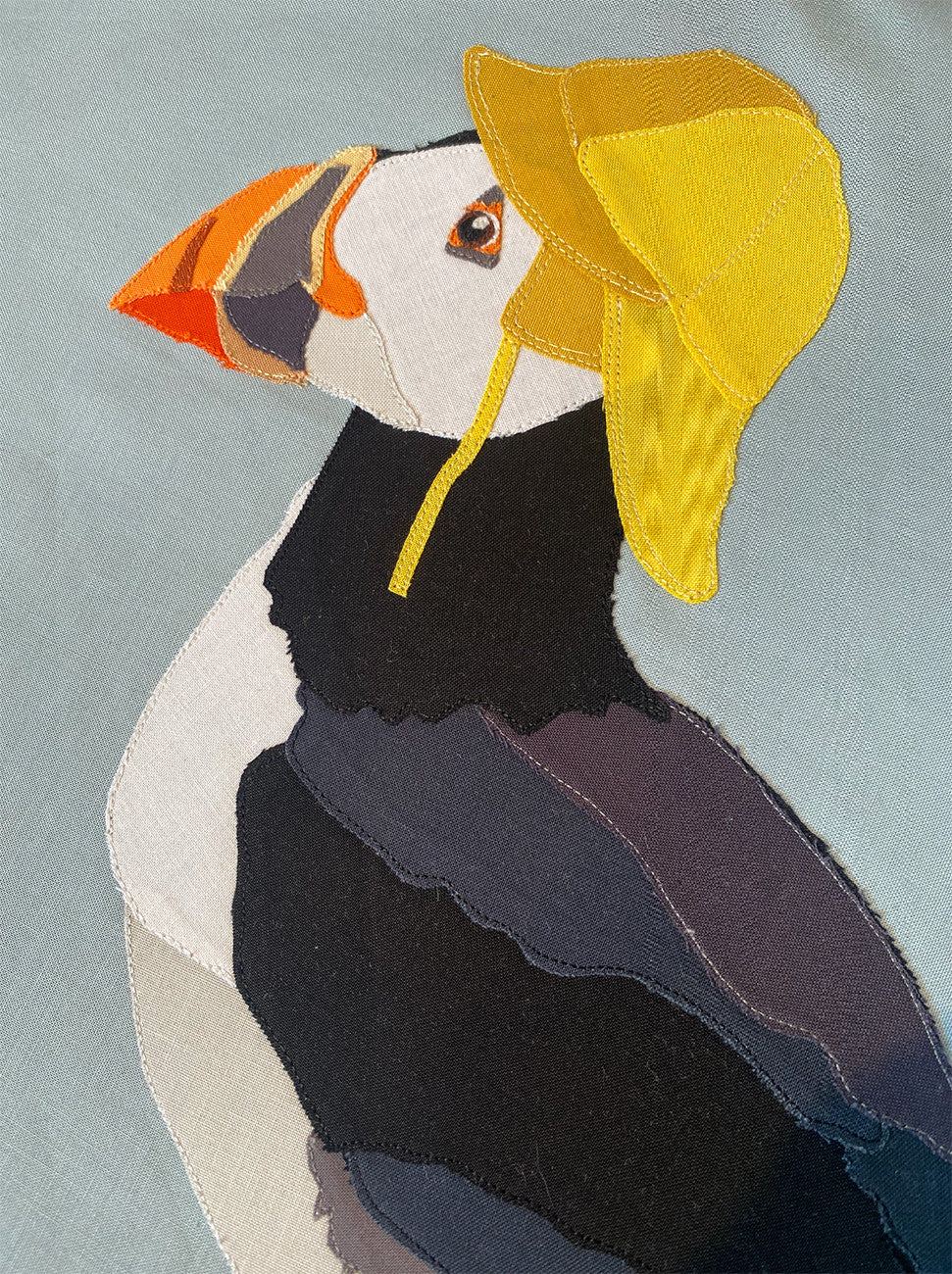 Puff In Boots - A Raw-Edge Appliqué Project