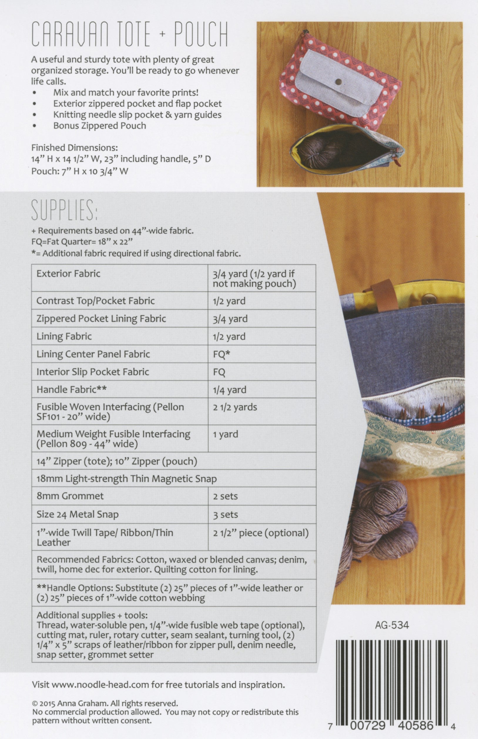 Caravan Tote and Pouch