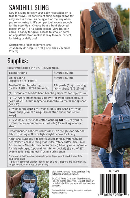 Sandhill Sling Pattern