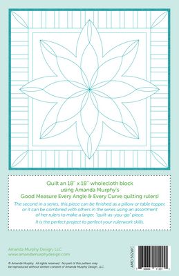 Wholecloth Quilting Ideas: Block 2 (Angle & Curve)