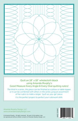 Wholecloth Quilting Ideas: Block 4 (Angle & Oval)