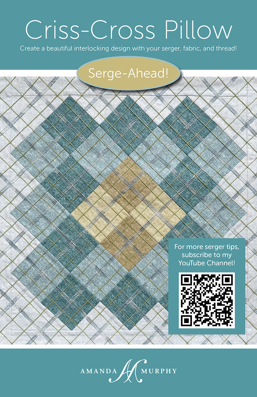 Criss-Cross Pillow Serger Pattern