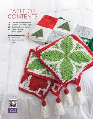 Festive Christmas Crochet Afghans