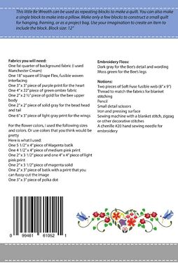 Be Wreath Pattern