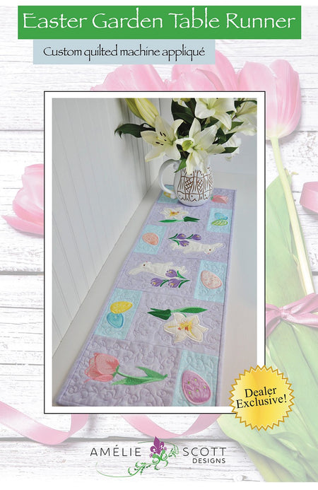 Easter Garden Runner ITH Machine Embriodery