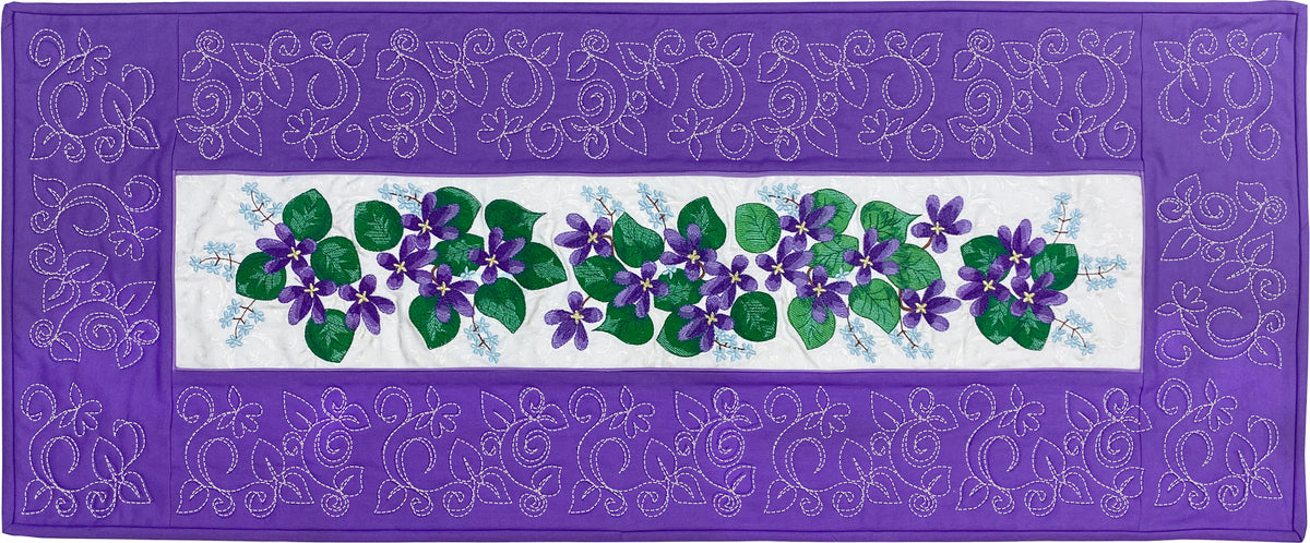 Forget Me Not, Violet! Table Runner