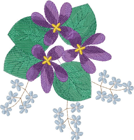 Forget Me Not, Violet! Table Runner