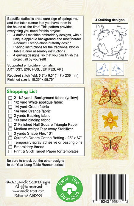 Daffodil Delight Table Runner