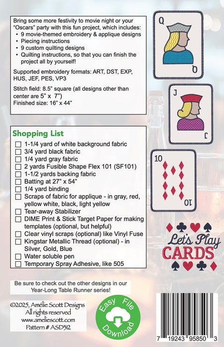 Card Club Table Runner
