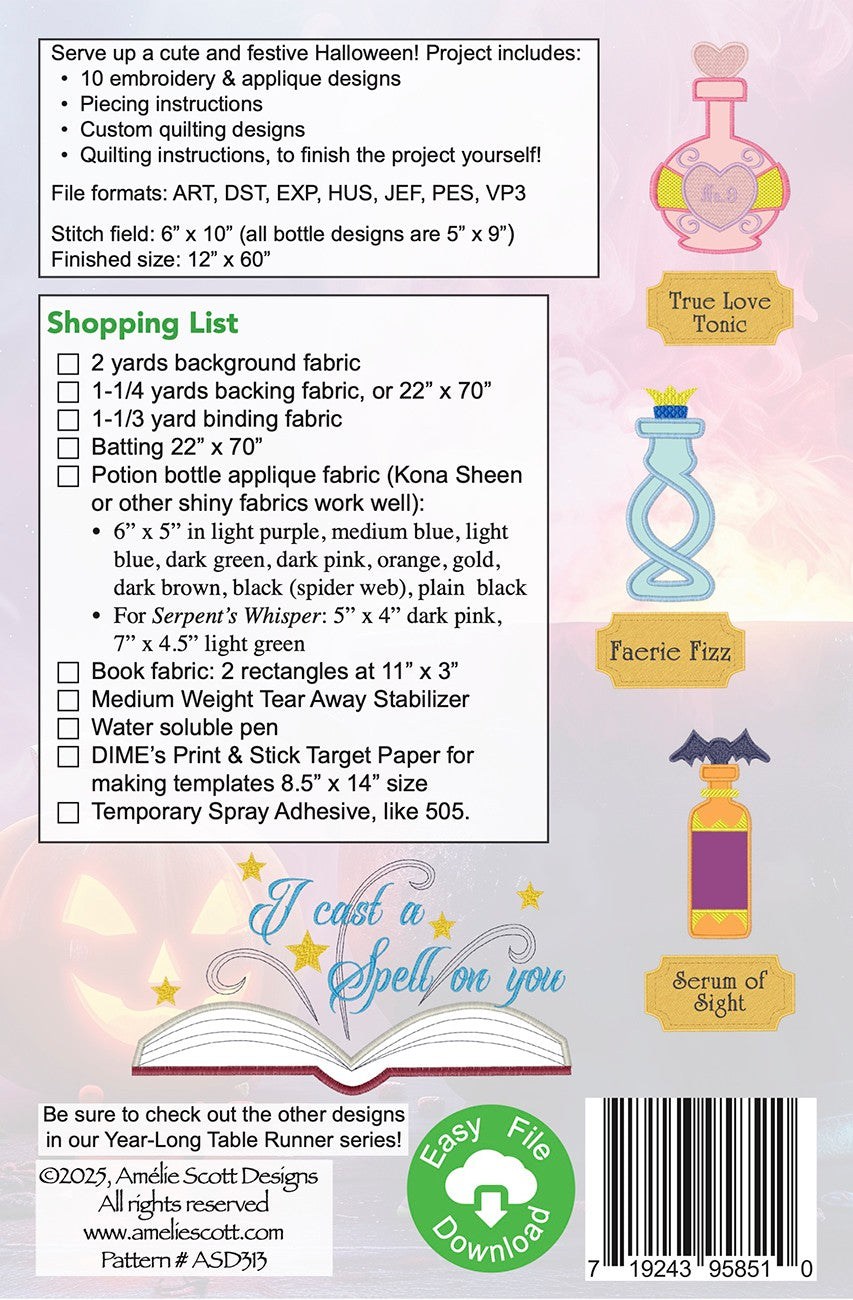 Halloween Happy Hour Table Runner