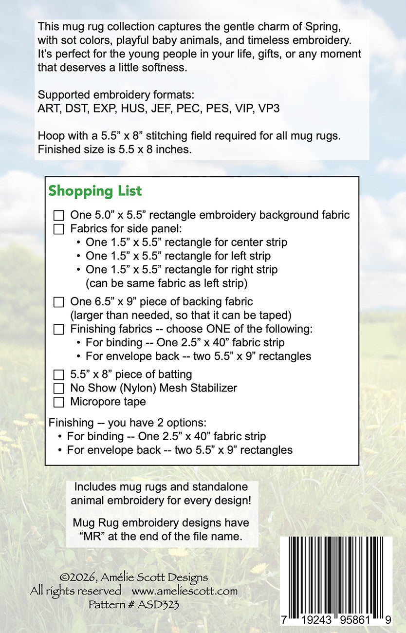 Spring Meadow Mug Rugs