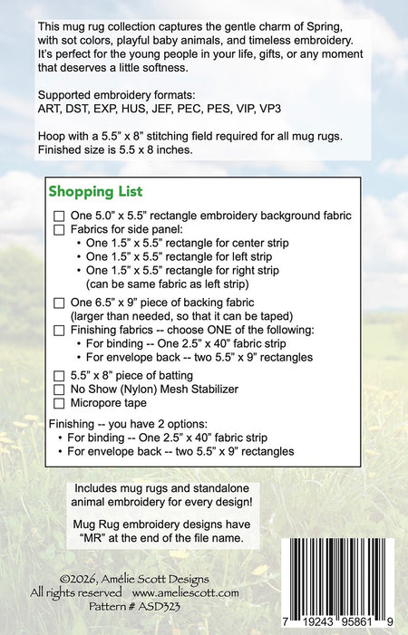 Spring Meadow Mug Rugs