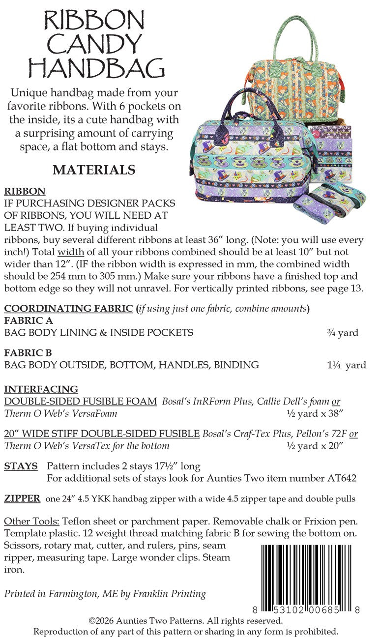 Ribbon Candy Handbag Pattern