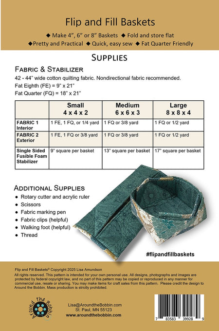 Flip & Fill Baskets Pattern
