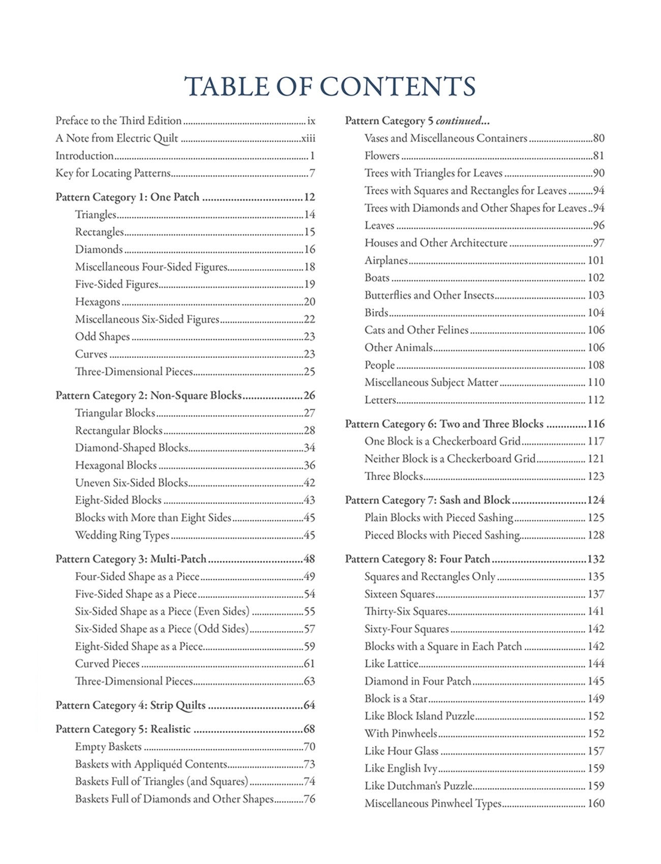 Encyclopedia of Pieced Quilt Patterns