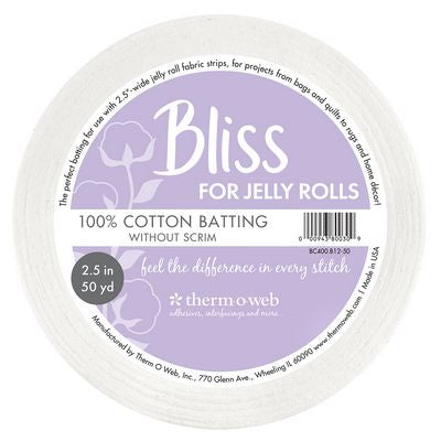 Bliss 100% Cotton for Jelly Rolls 2.5in x 50yd