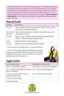 Anastasia Bag Pattern